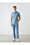 Lcwaikiki Classic Polo Collar Short Sleeve Patterned Pique Men's T-Shirt (S5) - 2