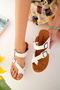 Women's Orthopedic Soft Sole Flip-Flop Anatomical Slippers Ald1000-0207 White White White - 3