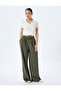 High Waist Pleated Comfortable Fit Wide Leg Pants