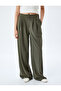 High Waist Pleated Comfortable Fit Wide Leg Pants - 3