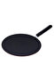 26Cm Long Handle Non-Stick Tawa - Frying Pan, Black-Coated Aluminum Saucepan Cookware