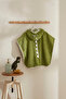 Dino 100% Cotton Dino Poncho Green