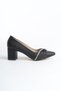 Women's Thick Heeled Pointed Toe Classic Stone Evening Dress Shoes - 6