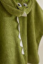 Dino 100% Cotton Dino Poncho Green - 2