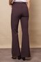 Women's High Waist Pocket Flared Leg Front Stitched Lightweight Lycra Fabric Trousers (Jacket Code Jument 3008 - 6