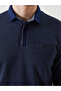 Lcwaikiki Classic Navy Blue Polo Neck Long Sleeve Men's Sweatshirt - 3