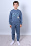 Boy's Tracksuit Set Debossed Artist Printed Ribbed F1 - 2
