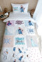 Single Duvet Cover Set (160X220) - Cartoon Series - Snow Queen Patchwork - 4