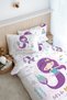 Single Duvet Cover Set (Without Sheets) 160X220 cm - for Baby Series - Purple Mermaid - 2