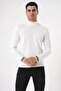 Men's Ecru Turtleneck Thin Knitwear Sweater 20w154 - 2