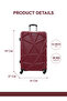 Matrix ABS Hardside Spinner Luggage 3 Pcs Set -BURGUNDY - 6