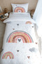 Single Iconic Series Duvet Cover Set - Salmon Rainbow (160X220) - 4