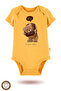 100% Cotton Premium 3-Piece Organic Printed Snap Fastener Baby Bodysuit - 4