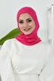 غطاء رأس للحجاب مع حاجب قابل للإزالة، لون فوشيا، B-82 - 6
