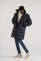 Regular Fit Stand Collar Long Puffer Quilted Coat with Side Pockets