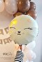 Round Cat Head Balloon White Cat Head Foil Balloon - 3