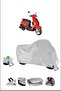 Asian Scooturk-100 Lock Compatible Waterproof Durable Motorcycle Canvas-Gray