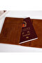 Unisex Leather Cover for Passport and Debit Card Travel - Powder Pink - 5