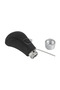 Universal Black Stitched Leather Sports Look Manual Gear Shift Lever with Gear Shift Knob Attachment - 6
