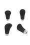 Universal Black Stitched Leather Sports Look Manual Gear Shift Lever with Gear Shift Knob Attachment - 5