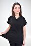Unisex Soft Lycra Black Doctor Nurse Shift Uniform Set Scrubs - 4