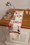 Printed Fringed Hand and Face Kitchen Towel