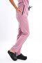 Unisex Powder Soft Lycra Doctor Scrubs Nurse Surgical Shift Suit Uniform - 6