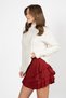Women's Vita S43 Braided High Neck Sweater Ecru - 5