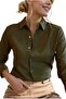 Women's Khaki Emerald Slim Corduroy Shirt