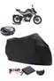 CF Moto 250 NK Rear Bag Compatible Black Motorcycle Tarpaulin Waterproof Durable Fabric