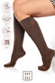 Bamboo Women's Knee-Length Brown Soft Long Seamless Socks / Pants Socks /Non-Showing Socks