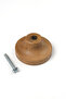 Walnut Color Inward Curved Wooden Handle - 4