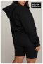Women's Handwritten Brooklyn Printed Large Size Thin Hooded Swatshirt Spr25Bswk58 - 2