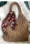 Straw Bag / Hand Knitted Bag / Handmade Bag / Summer Bag / Beach Bag Paper Rope