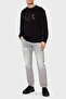 Regular Fit Crew Neck Sweatshirt with Stone Logo Men's Sweat Xm000331 Af12269 Uc001 - 3