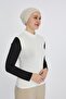 Women's Organic Body with Sleeveless Turtleneck - Ecru - 4