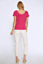 Round Neck Basic T-Shirt Fuchsia - 5