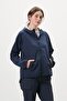 Women Plain Softshell Jacket, Navy