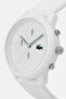 Men 2011246 Rubber Strap Watch 36 Mm, White - 4