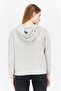 Women Hooded Long Sleeve Heather Sweaters, Grey Heather - 4