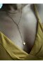 Steel Double Chain Decolte Polar Star Necklace - 4