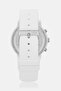 Men 2011246 Rubber Strap Watch 36 Mm, White - 3