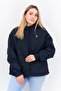 Women Brand Logo Quilted Jacket, Dark Navy