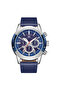 Kenneth Scott K24121-SLNN Men Analog Display Watch & Leather  Strap Blue