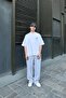 Flaw Embroidered Oversized T-Shirt White - 4