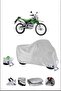 قفل Kawasaki KLX150L متوافق مع غطاء دراجة نارية متين مقاوم للماء - رمادي