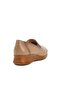 Cream Genuine Leather Women's Casual Shoes - 4