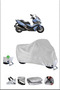 قفل Kymco XCITINGVS400 متوافق مع غطاء دراجة نارية مقاوم للماء ومتين - رمادي