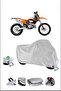 قفل KTM 300EXC متوافق مع غطاء دراجة نارية متين مقاوم للماء - رمادي