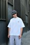 Flaw Embroidered Oversized T-Shirt White